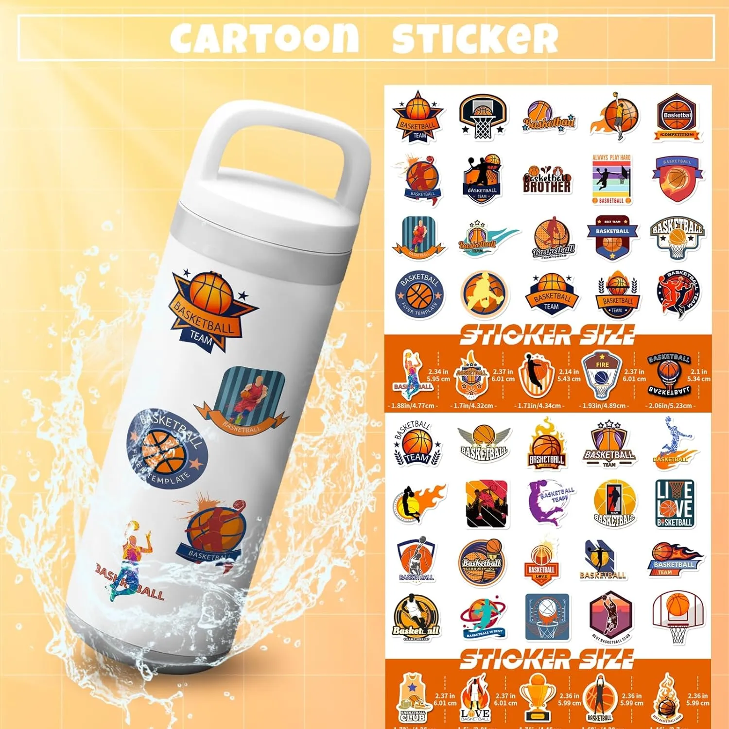 25pcs Sports Shoe Charm for Sandals PVC Sports Charm Decorations for Clog Party Gifts to Boys Teens Man with 50 sport Stickers 2 Tattoo Stickers