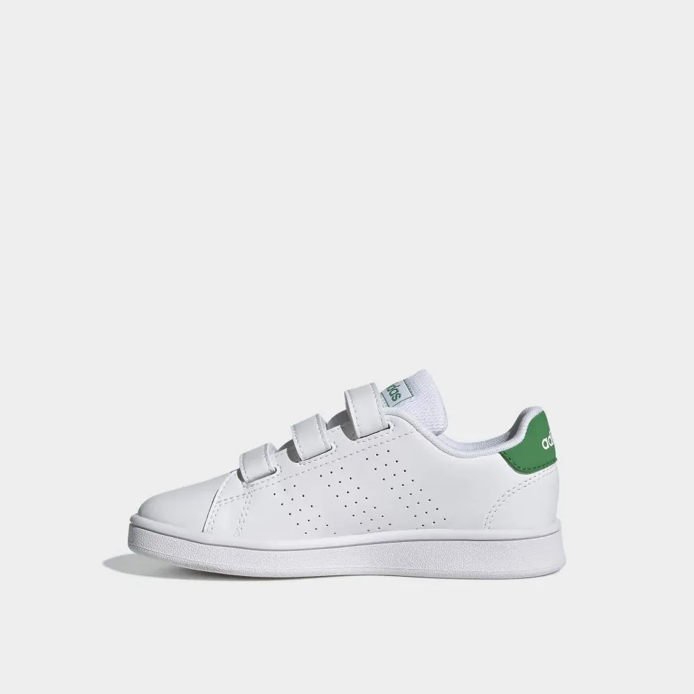 Adidas Kids Advantage Cf C Sneaker White/green _ 173715 _ White