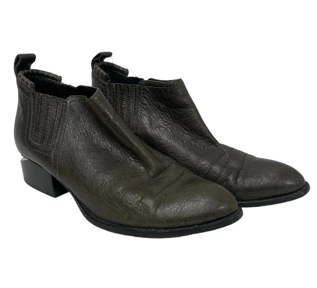 Alexander Wang/Ankle Boots/EU 38/Leather/GRY/