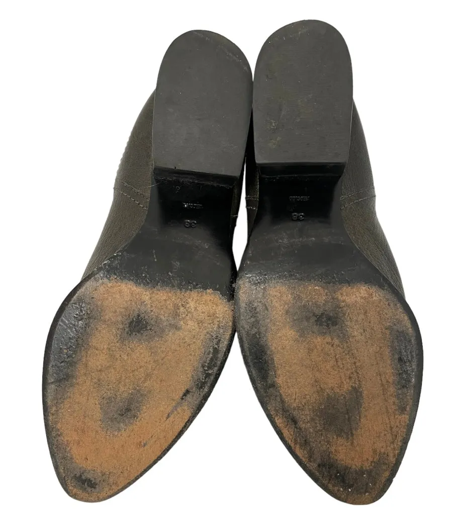 Alexander Wang/Ankle Boots/EU 38/Leather/GRY/