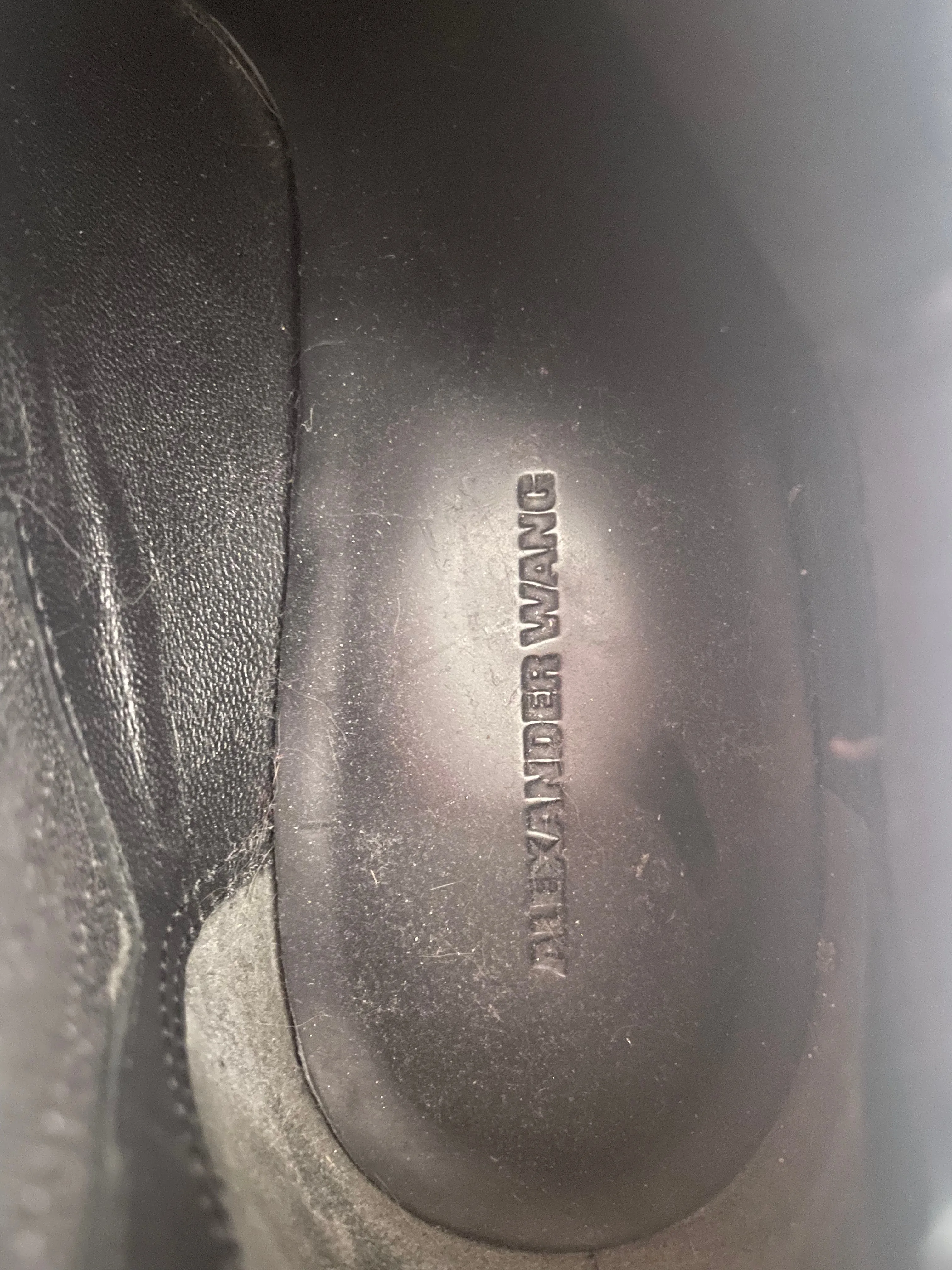 Alexander Wang/Ankle Boots/EU 38/Leather/GRY/