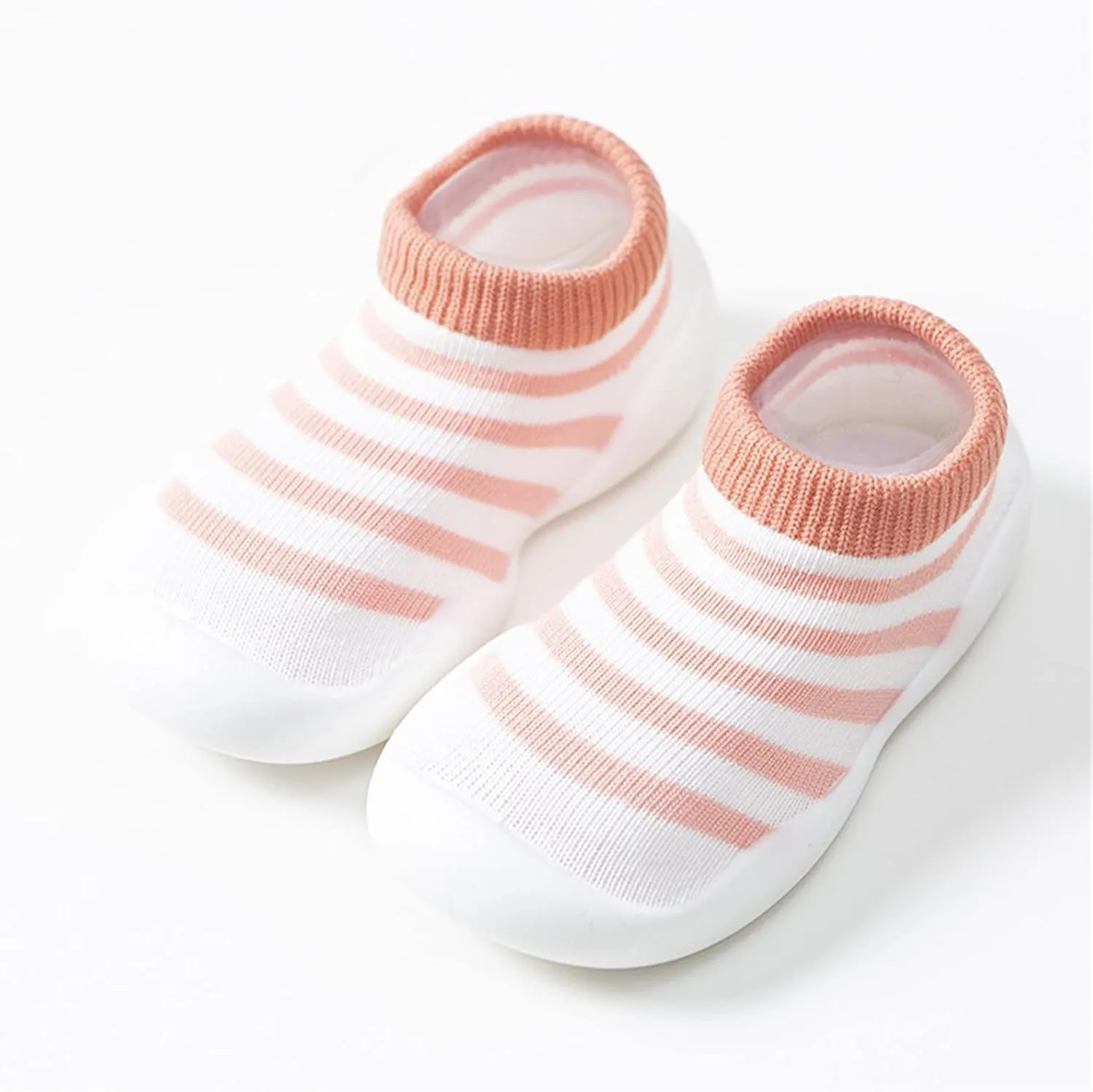Baby Girl Shoes,Toddler Newborn Boys Girls Shoes First Walkers Striped Plaid Antislip Socks Shoes Prewalker Booties