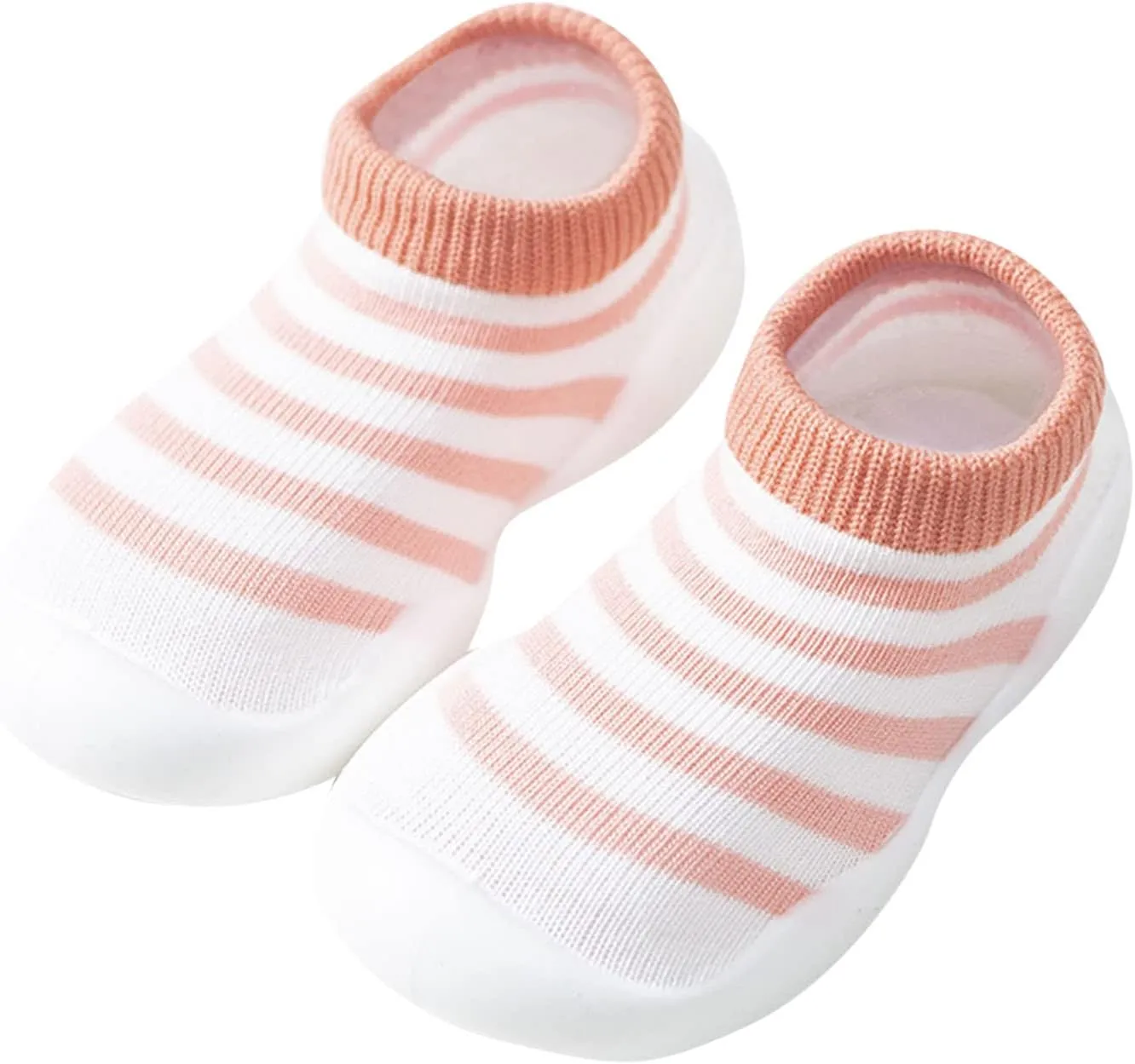 Baby Girl Shoes,Toddler Newborn Boys Girls Shoes First Walkers Striped Plaid Antislip Socks Shoes Prewalker Booties
