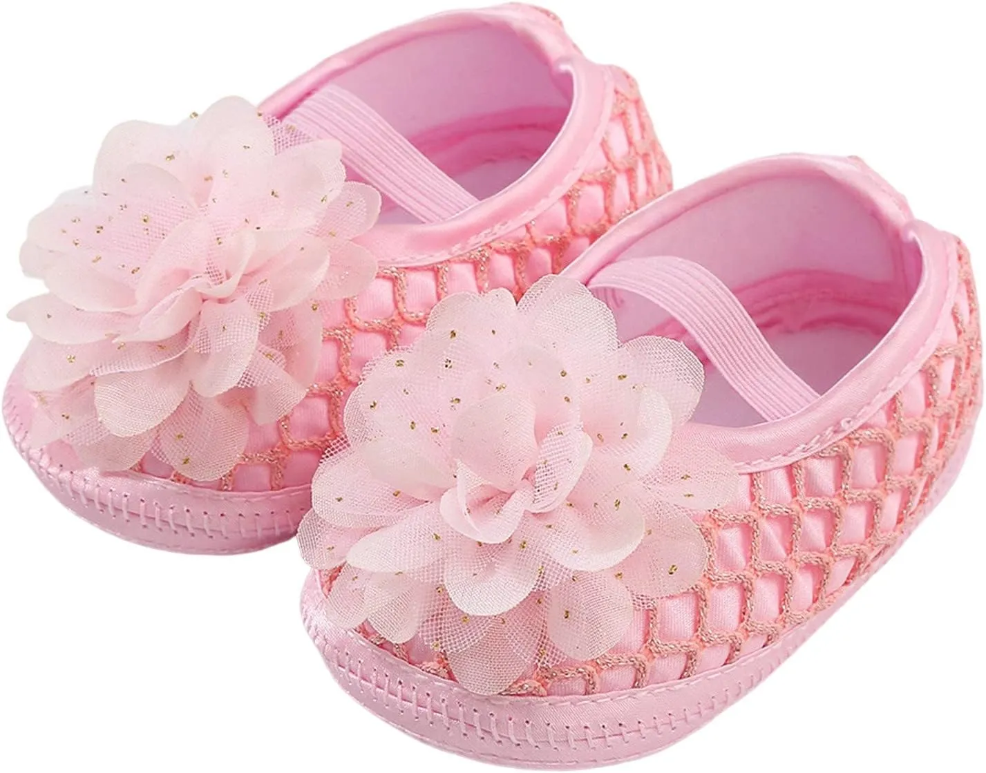 Baby Shoes Fashion Soft Sole Infant Dress Flower Princess Shoes Infant Shoes Baby Shoes 3-6 Months Girls