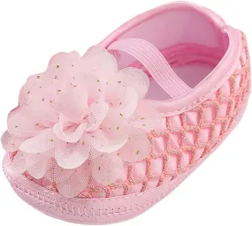 Baby Shoes Fashion Soft Sole Infant Dress Flower Princess Shoes Infant Shoes Baby Shoes 3-6 Months Girls