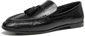 BEAU TODAY Suede Tassel Loafers for Women, Slip On Flats Shoes Women Comfortable, Lightweight Ladies Loafers Shoes Dress Casual Business Driving Moccasins for Work