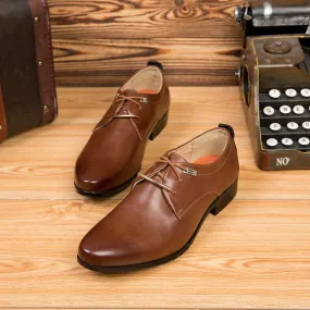 Business Formal Men's British Leather Shoes