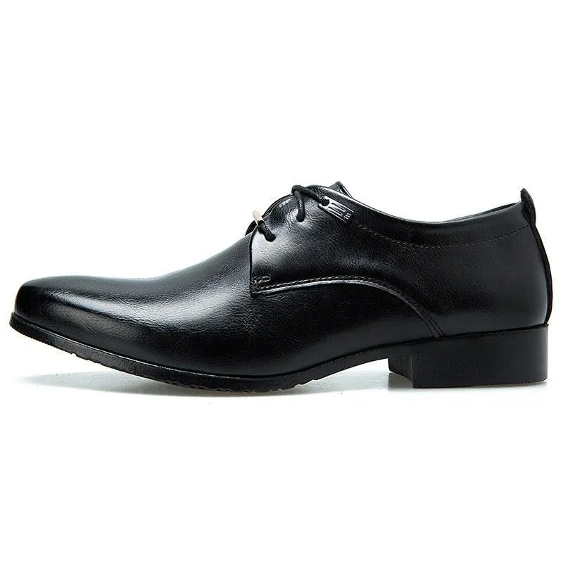 Business Formal Men's British Leather Shoes