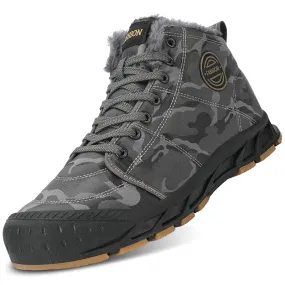 Cuzcare Ankle Boots For Men Thick Sole Winter Orthopedic Shoes