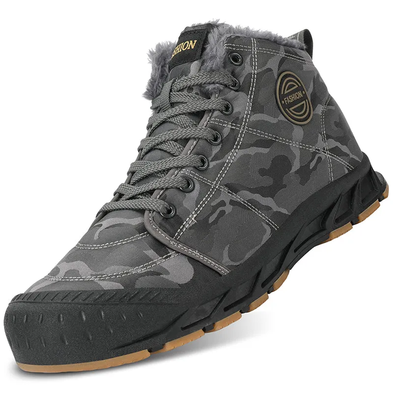 Cuzcare Ankle Boots For Men Thick Sole Winter Orthopedic Shoes