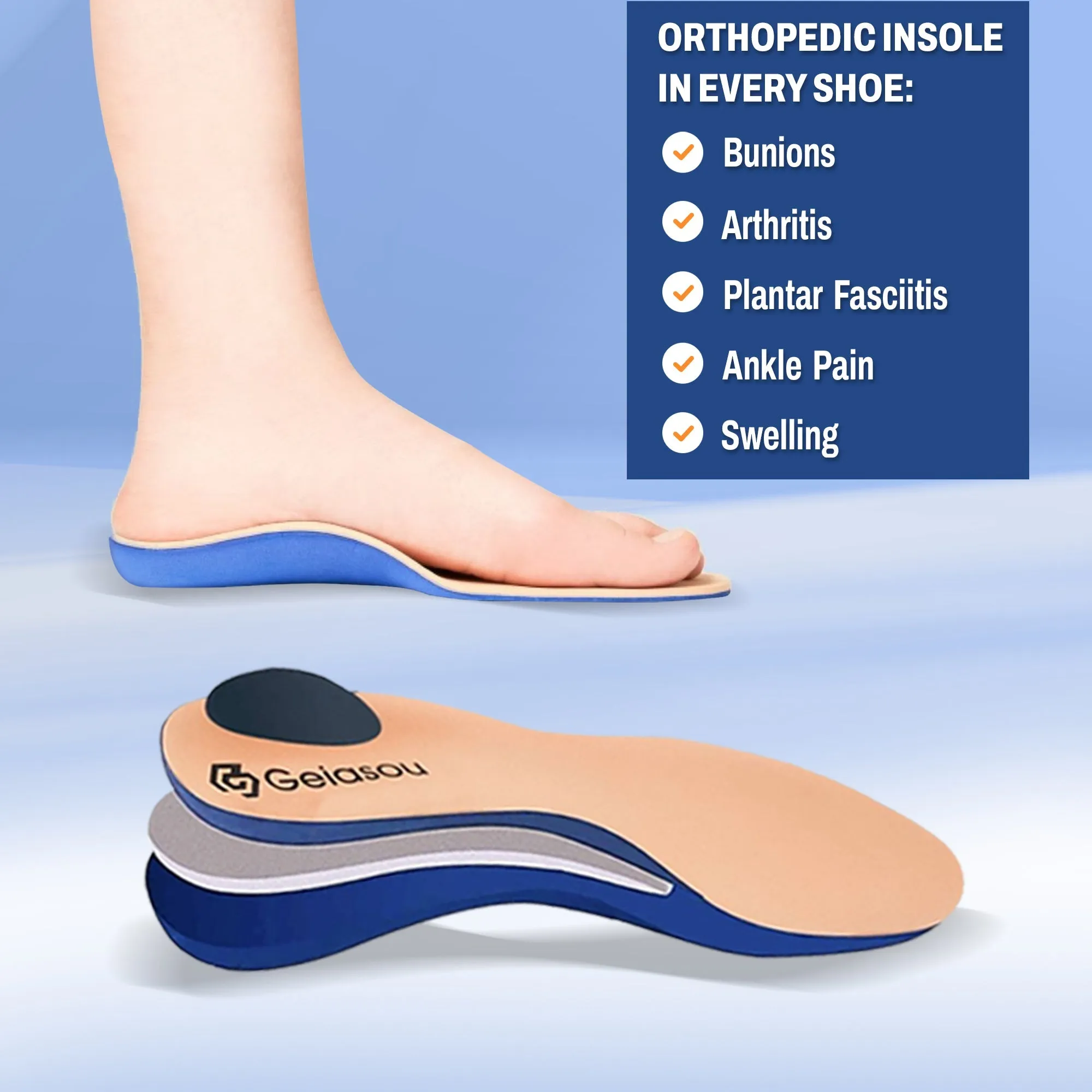 Cuzcare Ankle Boots For Men Thick Sole Winter Orthopedic Shoes