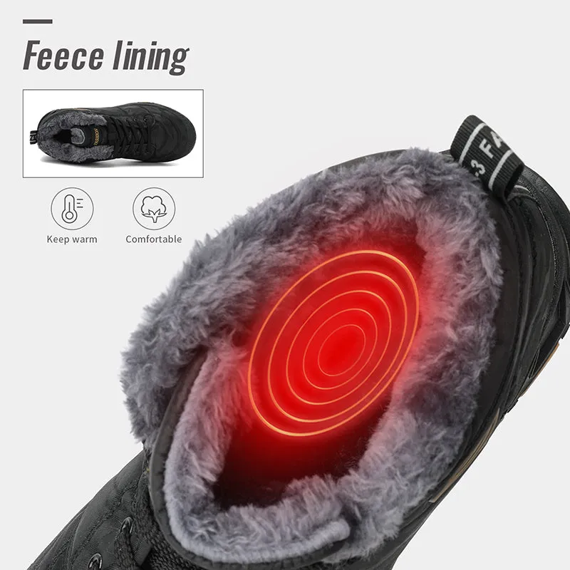 Cuzcare Ankle Boots For Men Thick Sole Winter Orthopedic Shoes