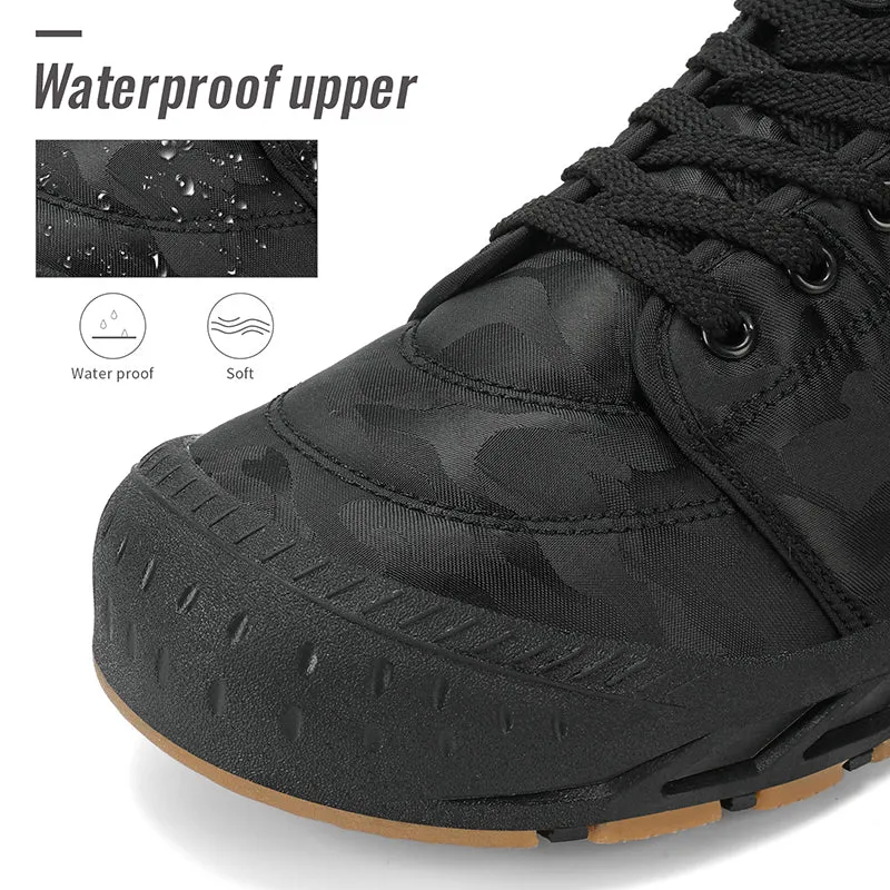Cuzcare Ankle Boots For Men Thick Sole Winter Orthopedic Shoes