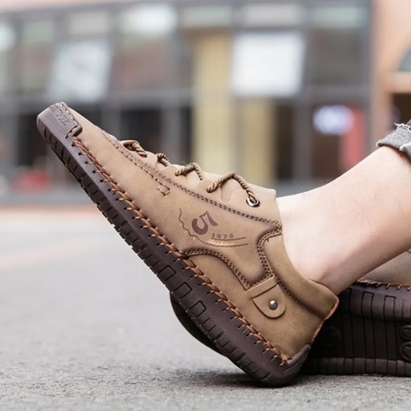 Cuzcare Leather Orthopedic Shoes Men Leather Winter Boots
