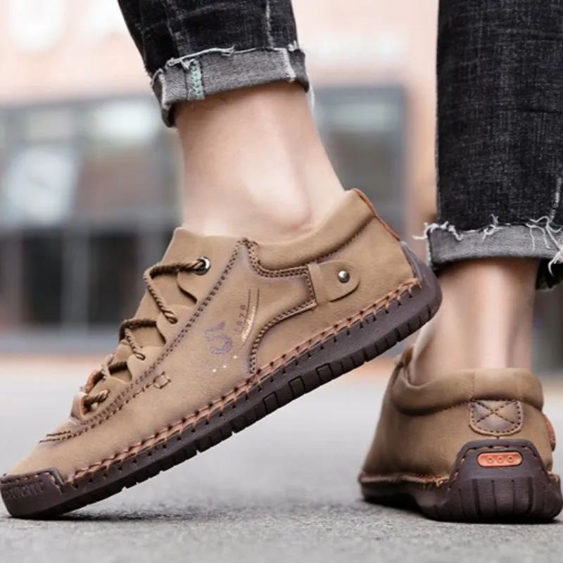 Cuzcare Leather Orthopedic Shoes Men Leather Winter Boots