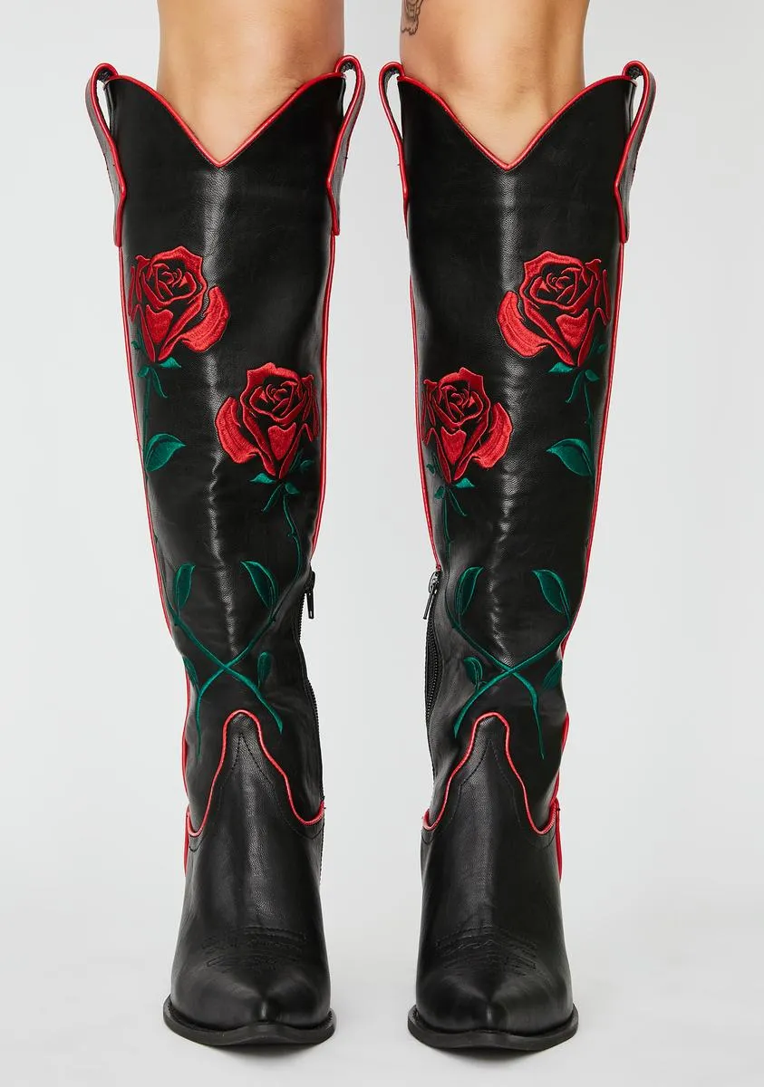 Desert Rose Cowboy Boots