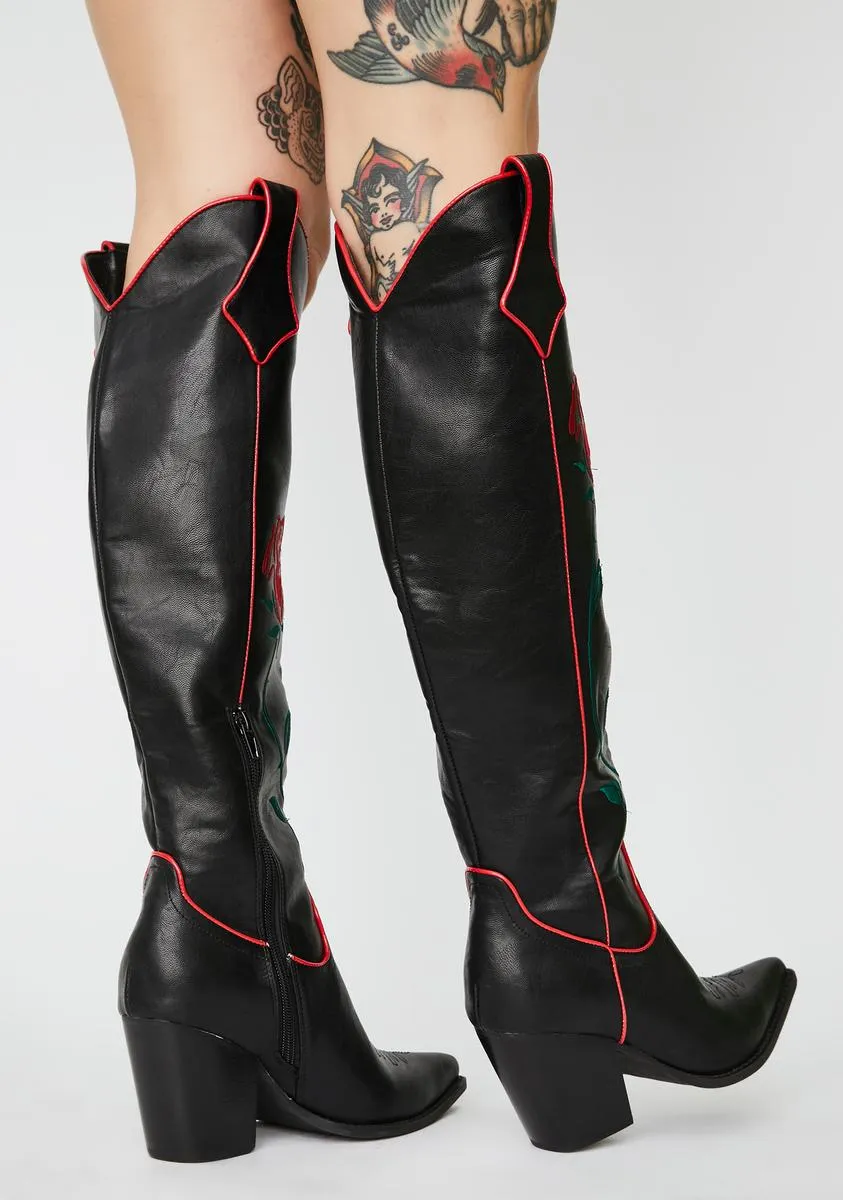 Desert Rose Cowboy Boots