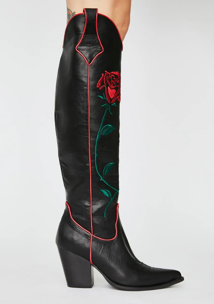 Desert Rose Cowboy Boots