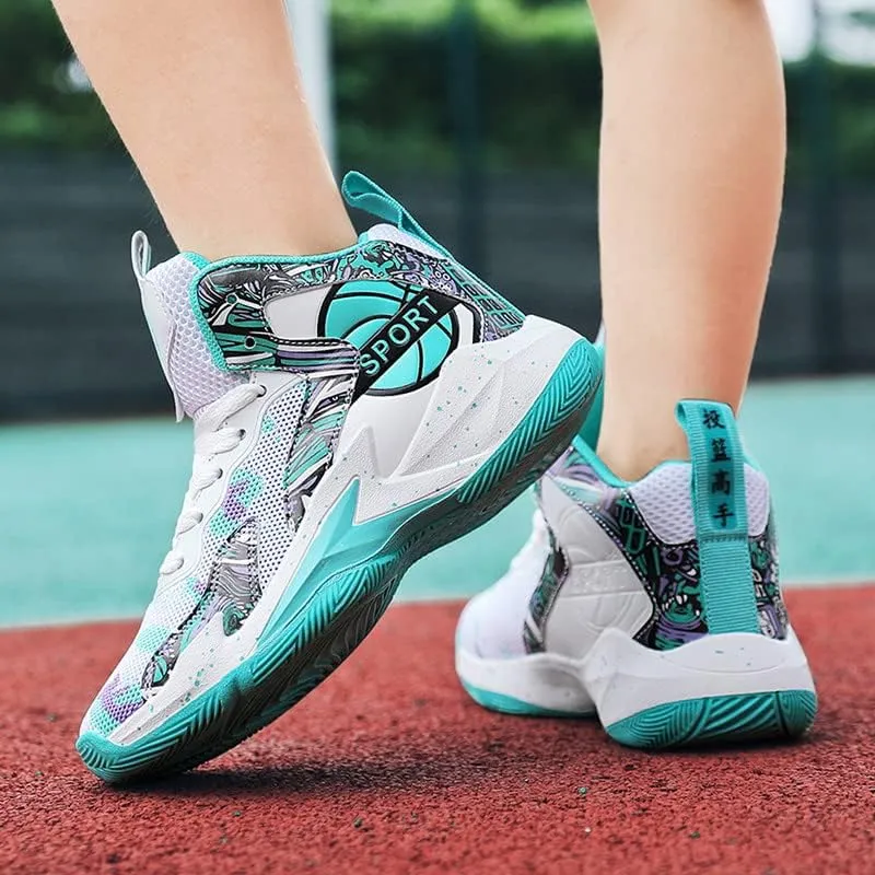 DHOVOR Boys Girls Basketball Shoes Kids Non-Slip Fashion Sneakers Walking Shoes Comfort Sports Shoes for Little Kid/Big Kid