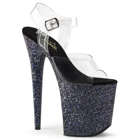 Flamingo 808LG Black Multi Glitter