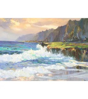 Greeting Card "Laie Afterglow" by Hiroshi Tagami