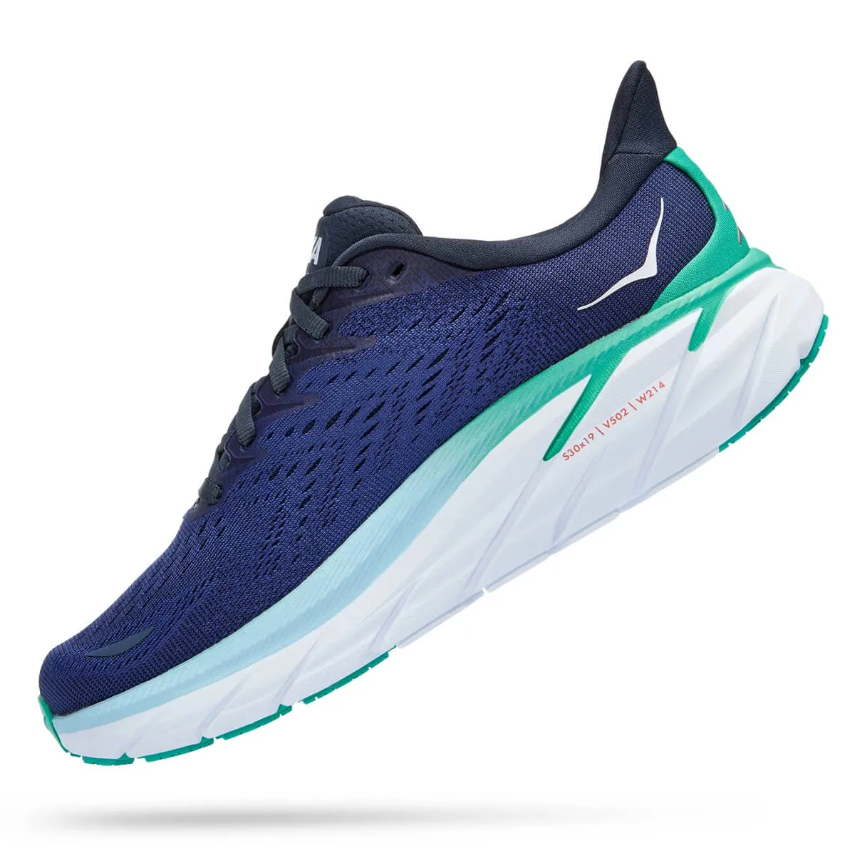 Hoka One One Clifton 8 Womens Running Shoes | Outer Space / Bellwether Blue - Lightweight Cushioning and Comfort for Daily Runs