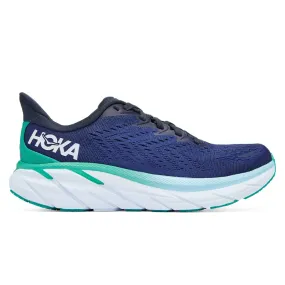 Hoka One One Clifton 8 Womens Running Shoes | Outer Space / Bellwether Blue - Lightweight Cushioning and Comfort for Daily Runs