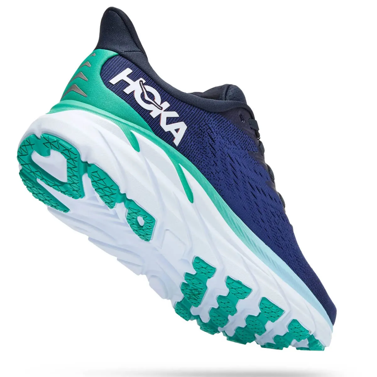 Hoka One One Clifton 8 Womens Running Shoes | Outer Space / Bellwether Blue - Lightweight Cushioning and Comfort for Daily Runs