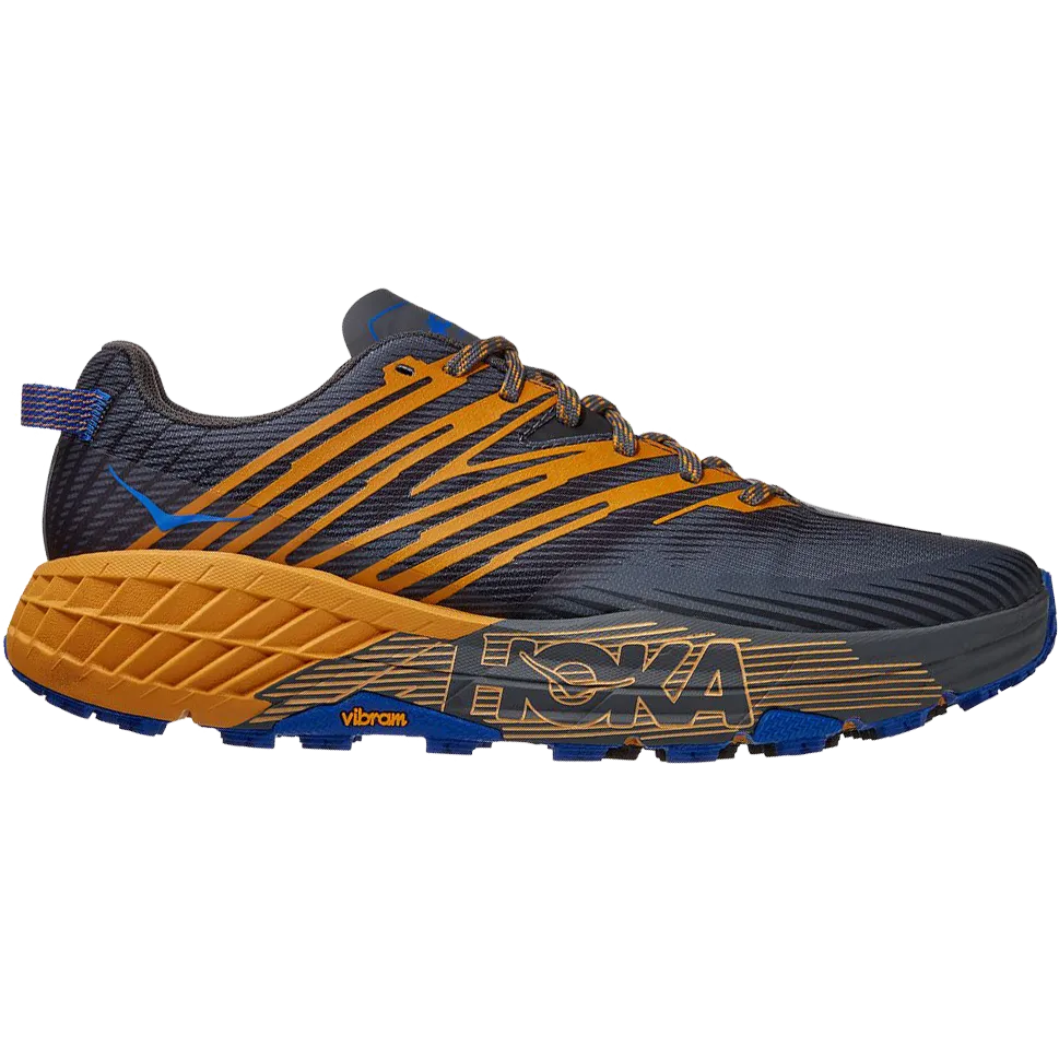 HOKA ONE ONE MEN'S SPEEDGOAT 4 castlerock/ golden yellow