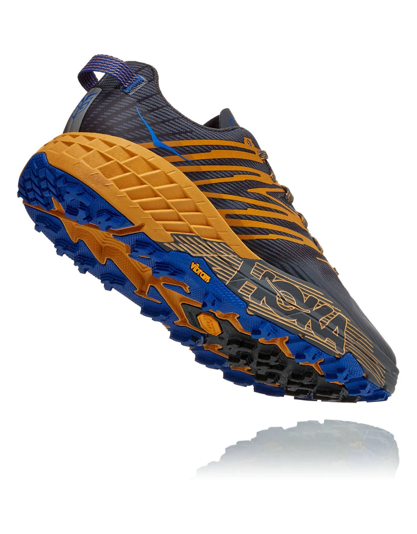 HOKA ONE ONE MEN'S SPEEDGOAT 4 castlerock/ golden yellow