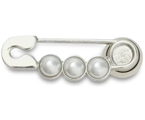 Jibbitz Pearl Safety Pin