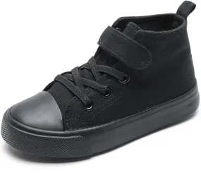 Kids Canvas Shoes Boys Girls High Top Canvas Slip On Sneakers