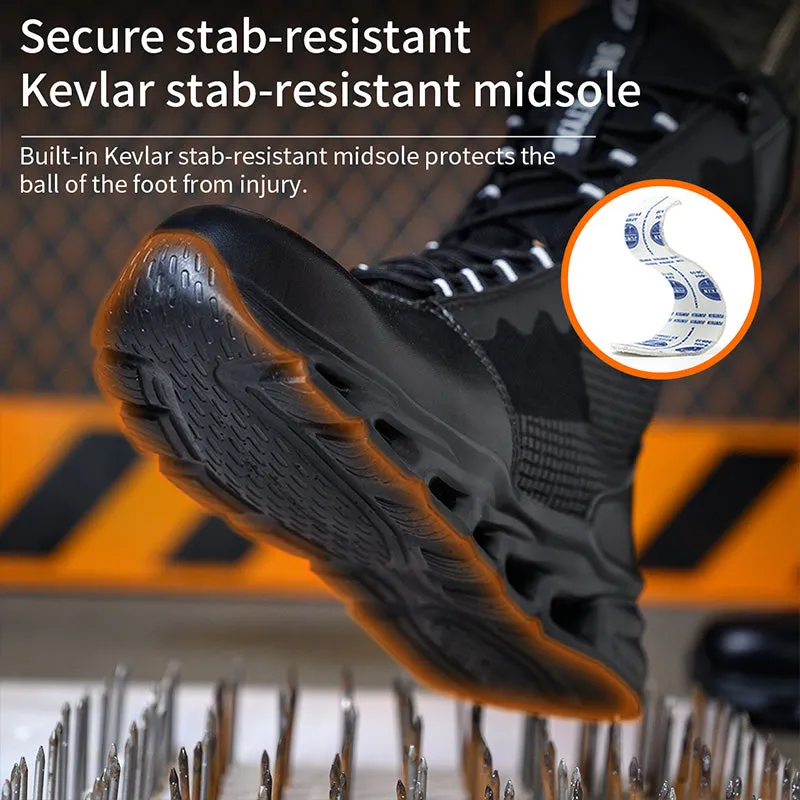 Leather High Ankle Waterproof Safety Boots(JB-922)