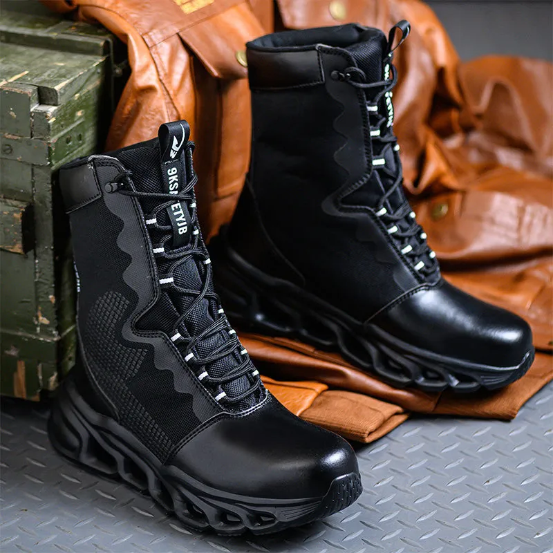 Leather High Ankle Waterproof Safety Boots(JB-922)