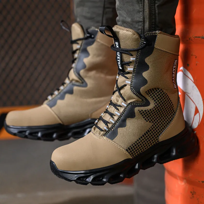 Leather High Ankle Waterproof Safety Boots(JB-922)