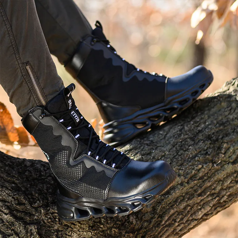Leather High Ankle Waterproof Safety Boots(JB-922)