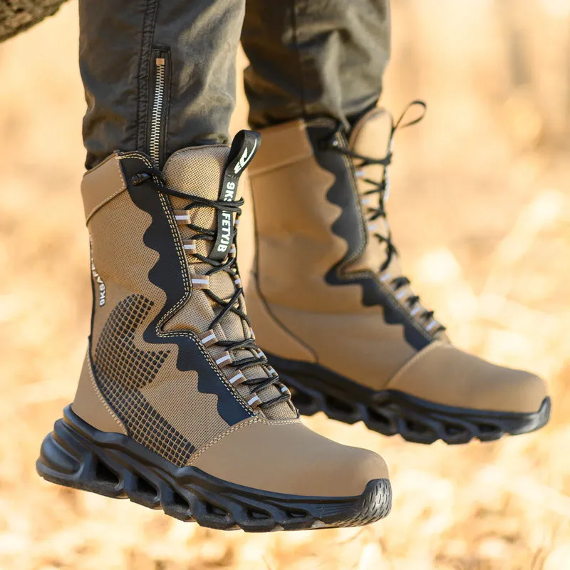 Leather High Ankle Waterproof Safety Boots(JB-922)