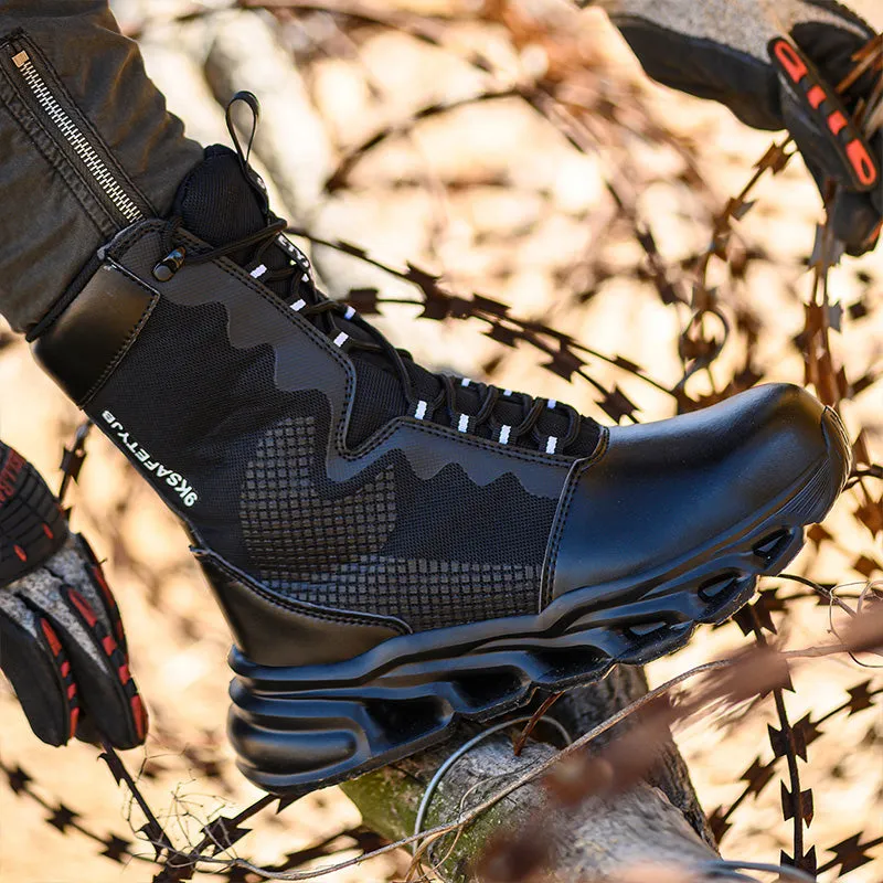 Leather High Ankle Waterproof Safety Boots(JB-922)