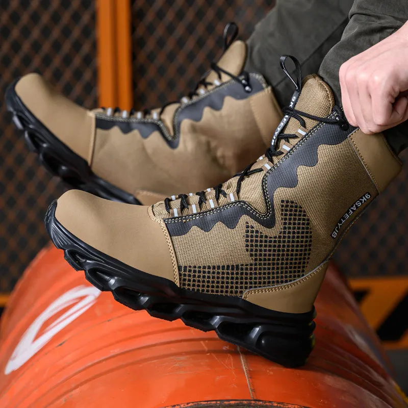 Leather High Ankle Waterproof Safety Boots(JB-922)