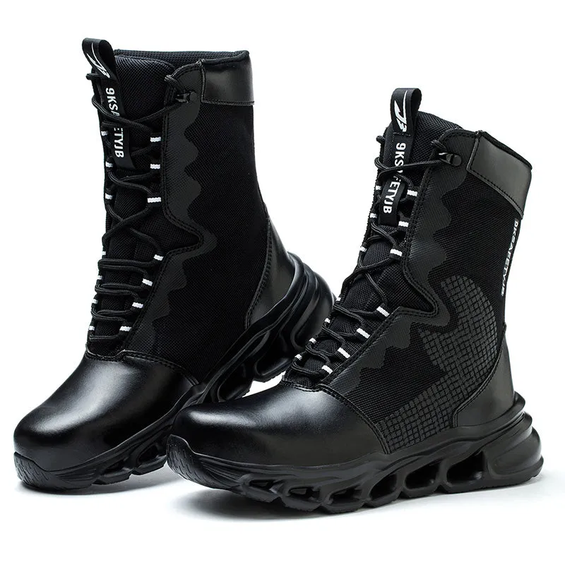 Leather High Ankle Waterproof Safety Boots(JB-922)