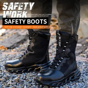 Leather High Ankle Waterproof Safety Boots(JB-922)