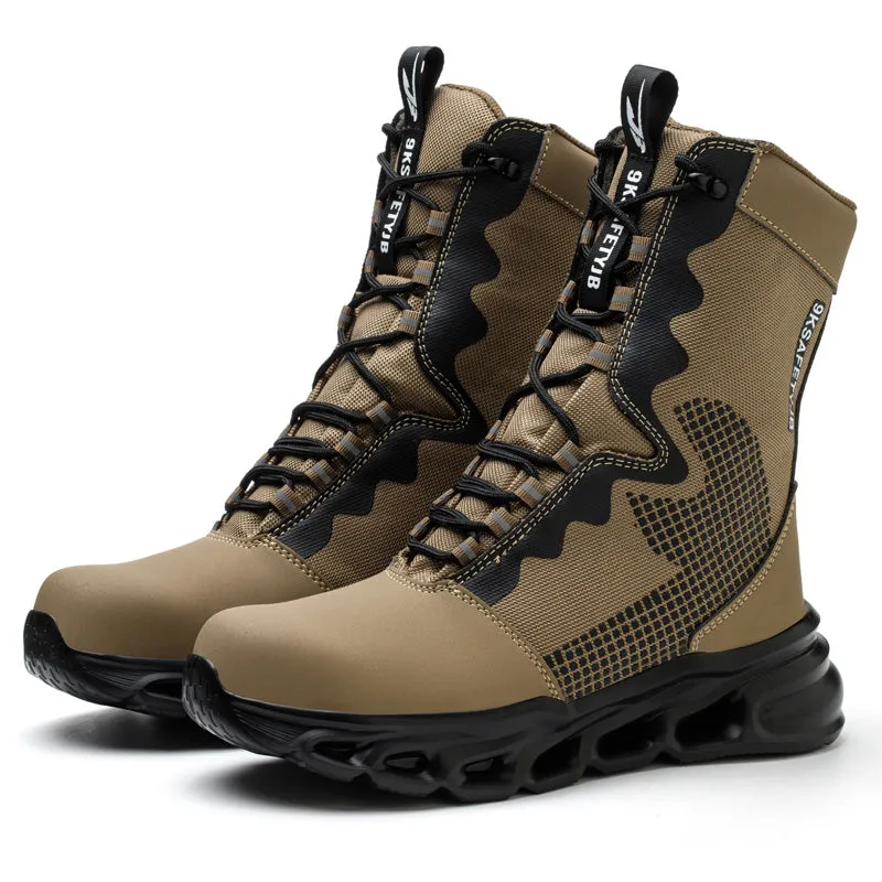Leather High Ankle Waterproof Safety Boots(JB-922)