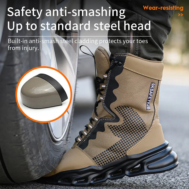 Leather High Ankle Waterproof Safety Boots(JB-922)