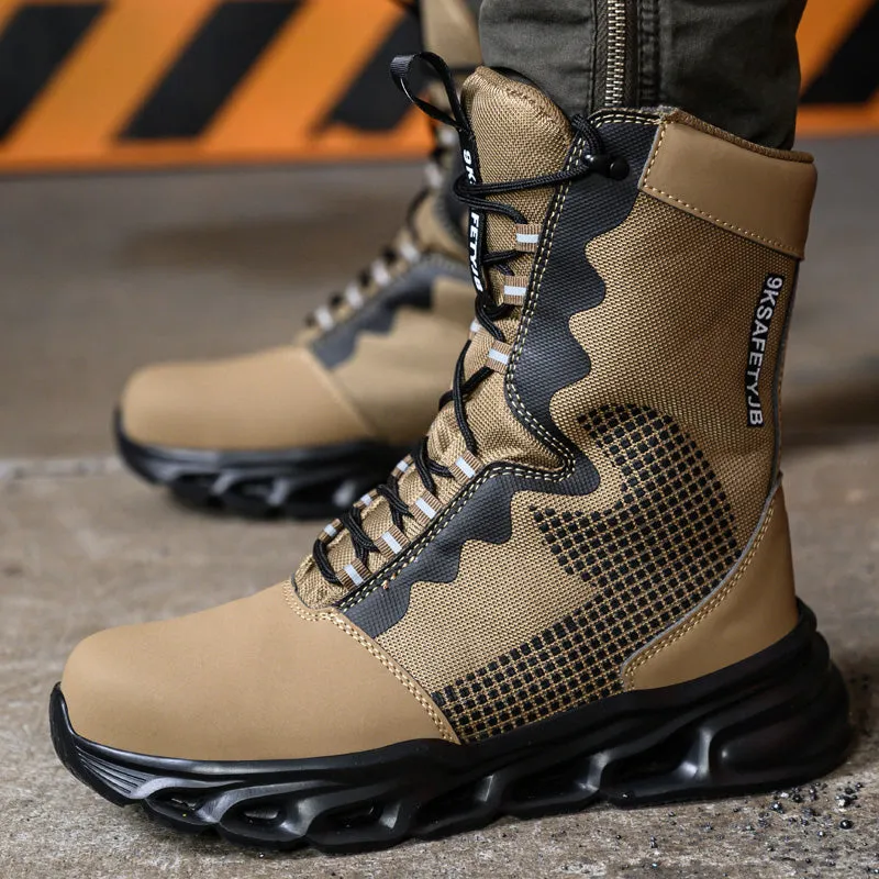 Leather High Ankle Waterproof Safety Boots(JB-922)