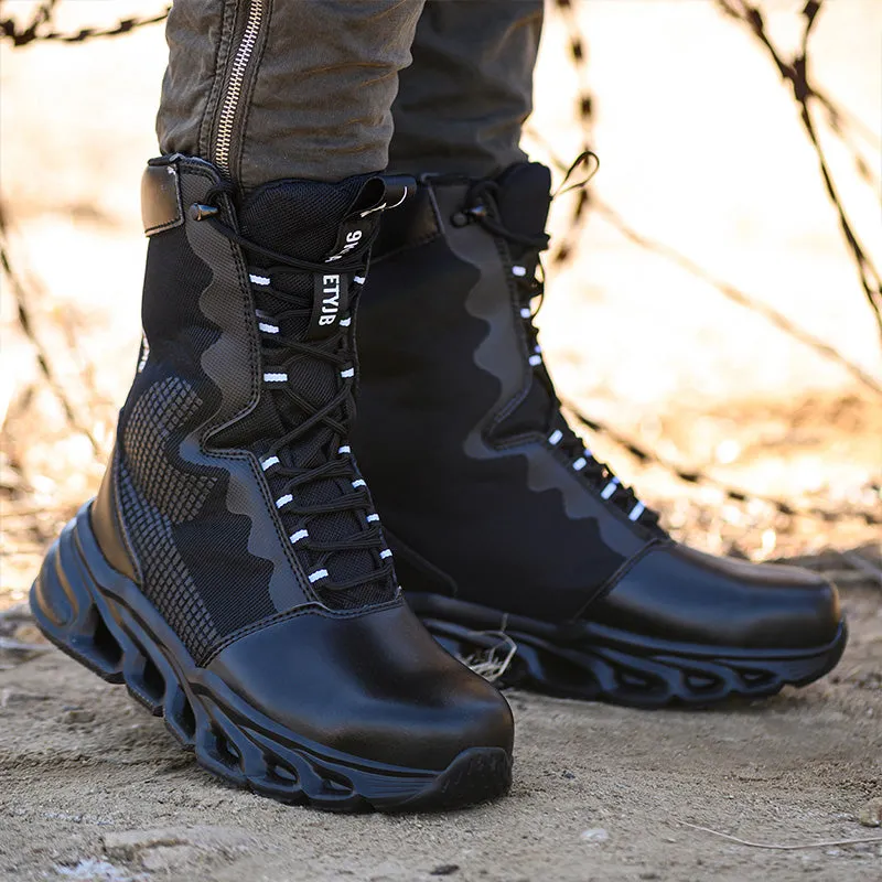 Leather High Ankle Waterproof Safety Boots(JB-922)