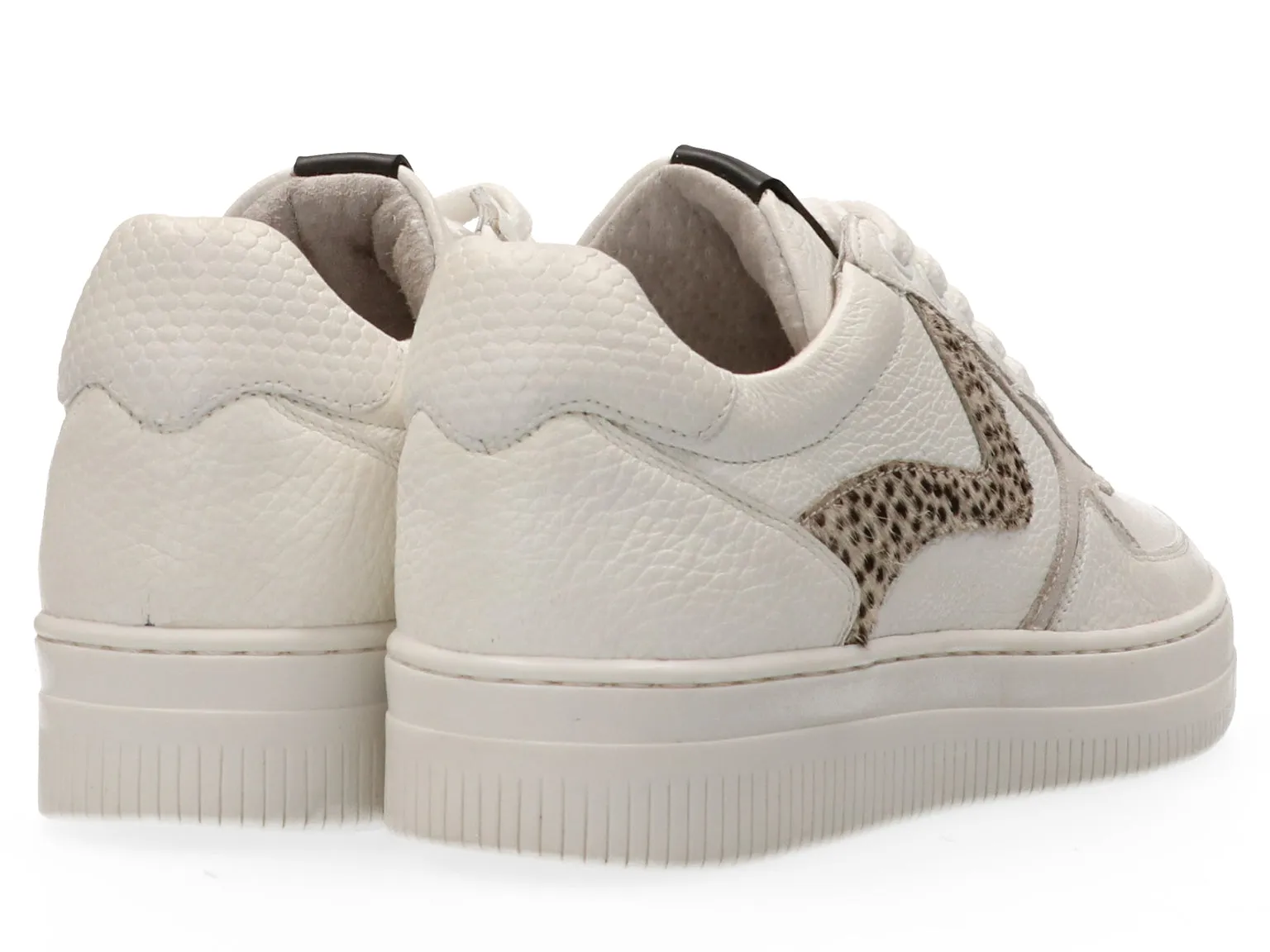 MARUTI MOMO LEATHER TRAINER PIXEL OFF WHITE