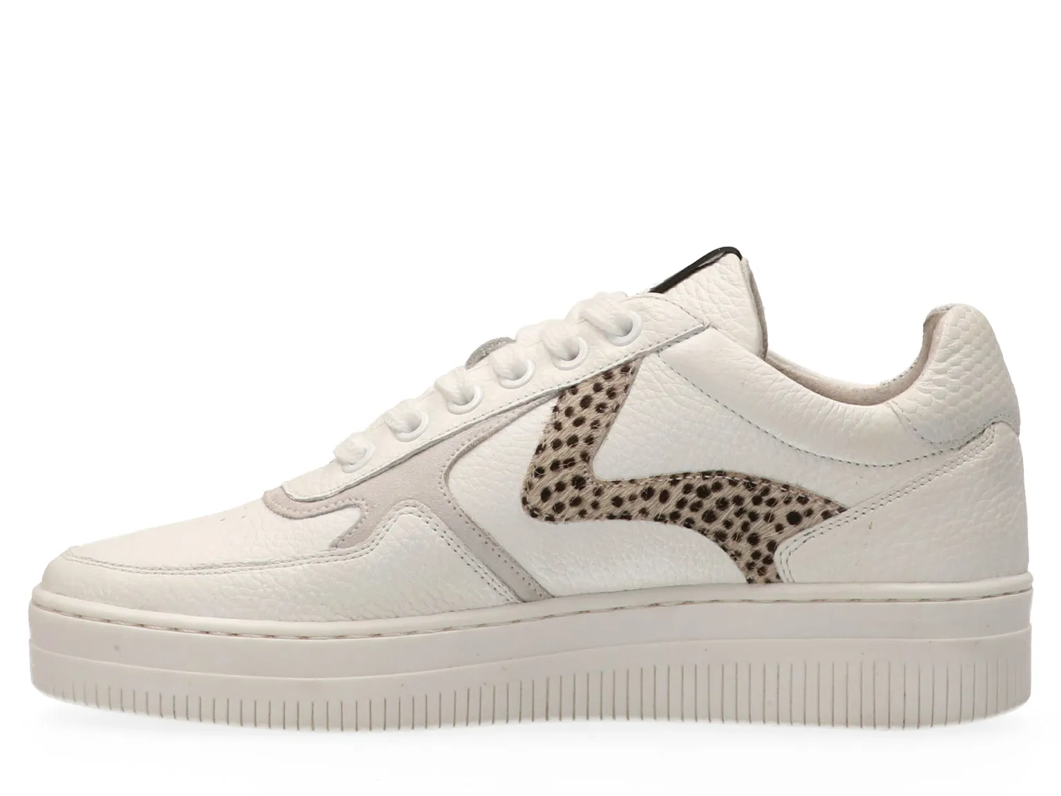MARUTI MOMO LEATHER TRAINER PIXEL OFF WHITE