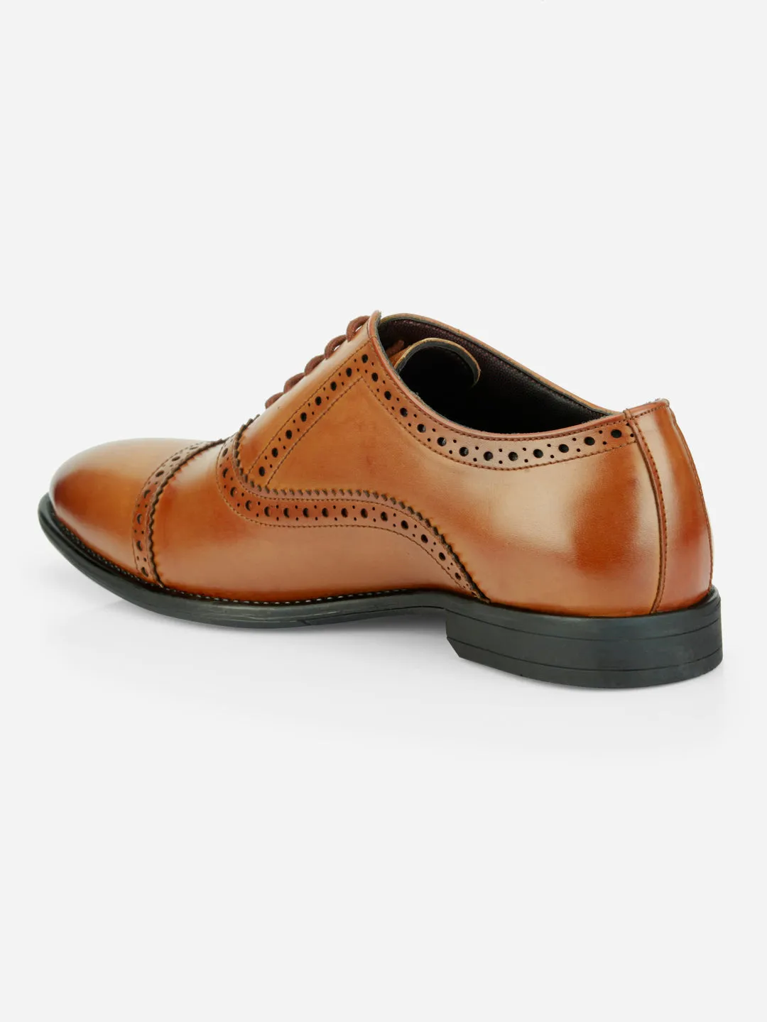 Men's Brown Regular Toe Lace Up Formal (IX2033)
