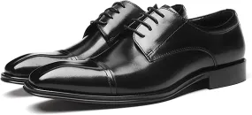 Men's Dress Leather Shoes Formal Loafers for Men Casual Slip On Moccasins Leather Lightweight Driving Shoes Business Shoes,Black,9US/43EU