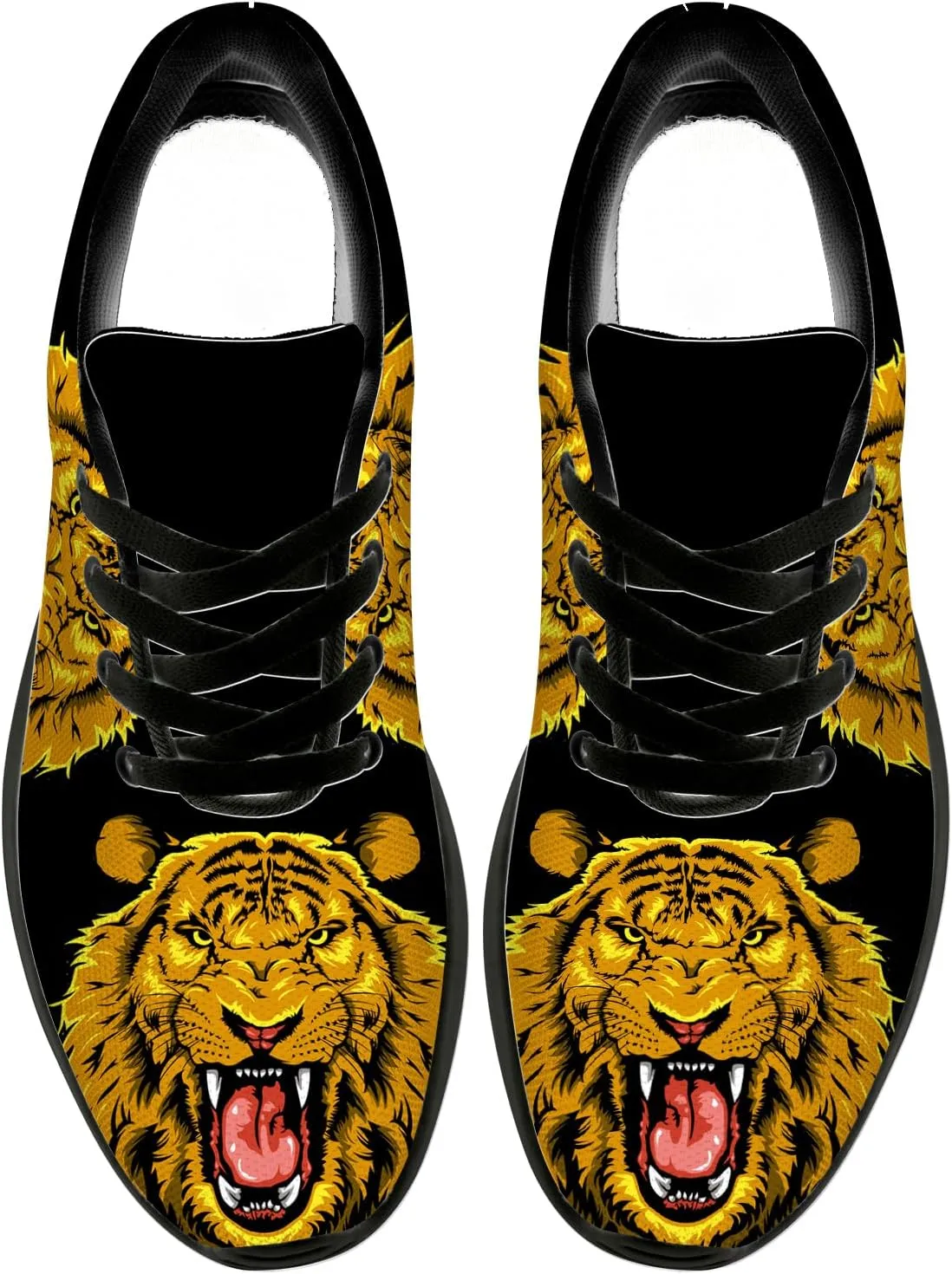 Men's Lion Shoes Running Shoes Animal Sneakers Tennis Shoes Lion Gifts for Men Women
